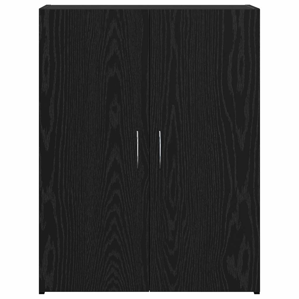 vidaXL Office Cabinet Black Oak 70 x 32 x 77.5 cm Engineered Wood