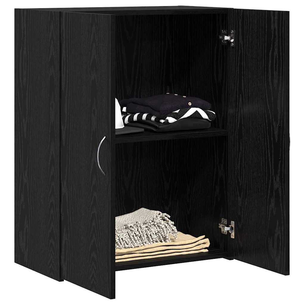 vidaXL Office Cabinet Black Oak 70 x 32 x 77.5 cm Engineered Wood