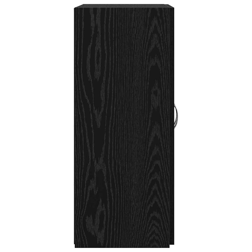 vidaXL Office Cabinet Black Oak 70 x 32 x 77.5 cm Engineered Wood
