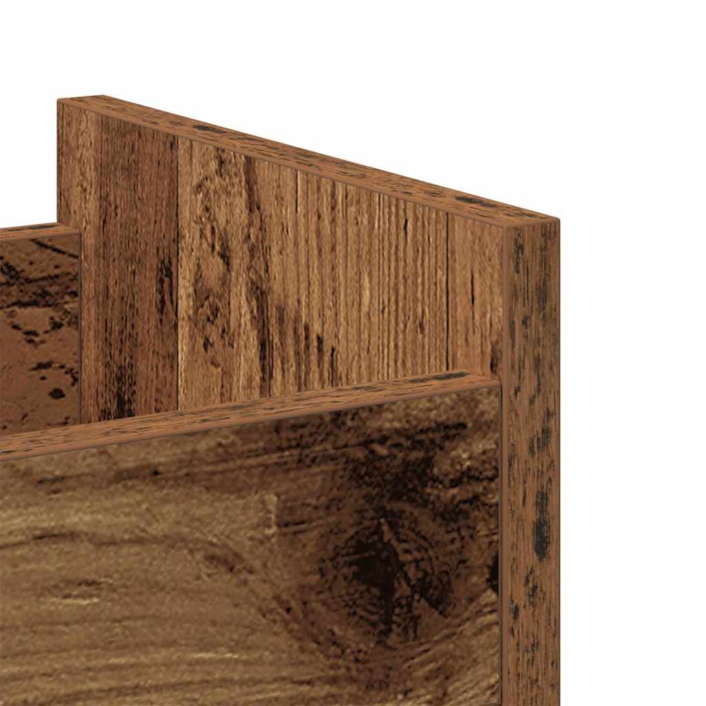 vidaXL Cabinet with Wheel Old Wood 60 x 22 x 79 cm