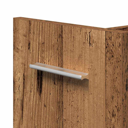 vidaXL Cabinet with Wheel Old Wood 60 x 22 x 79 cm