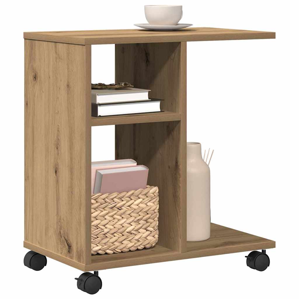 vidaXL Side Table Artisan oak 50 x 30 x 55 cm Engineered Wood