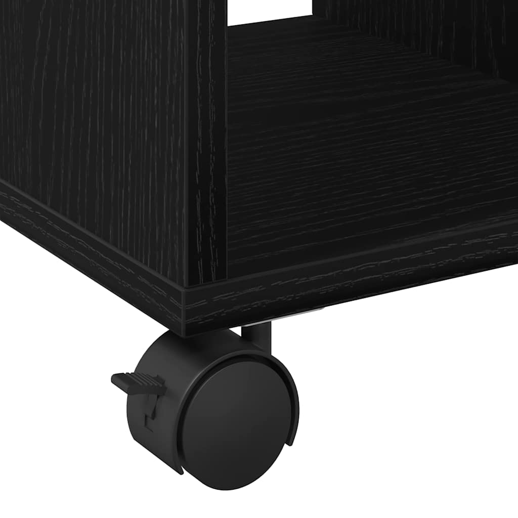 vidaXL Side Table Black oak 50 x 30 x 55 cm Engineered Wood