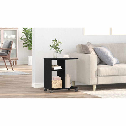 vidaXL Side Table Black oak 50 x 30 x 55 cm Engineered Wood