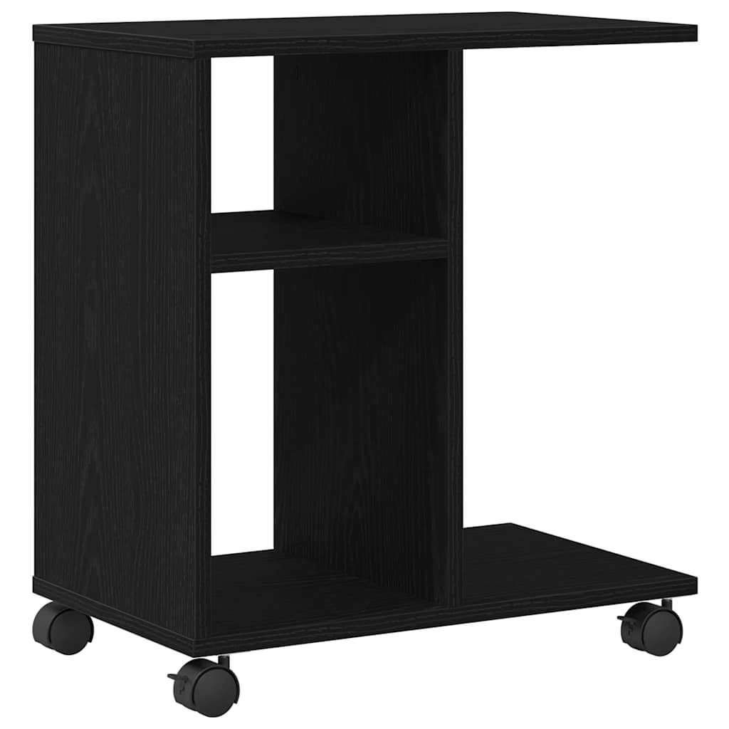 vidaXL Side Table Black oak 50 x 30 x 55 cm Engineered Wood