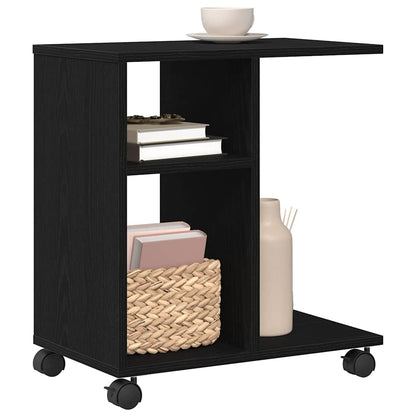 vidaXL Side Table Black oak 50 x 30 x 55 cm Engineered Wood
