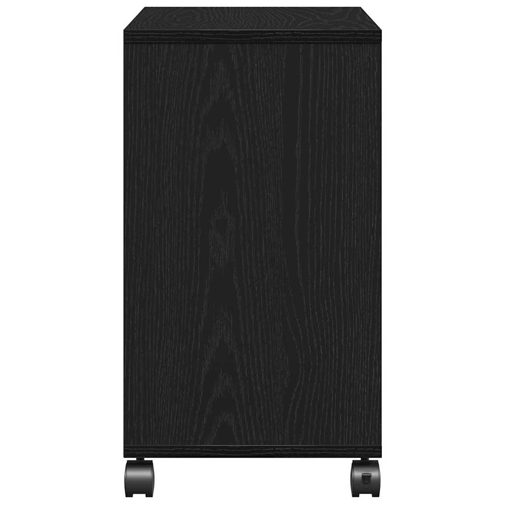 vidaXL Side Table Black oak 50 x 30 x 55 cm Engineered Wood