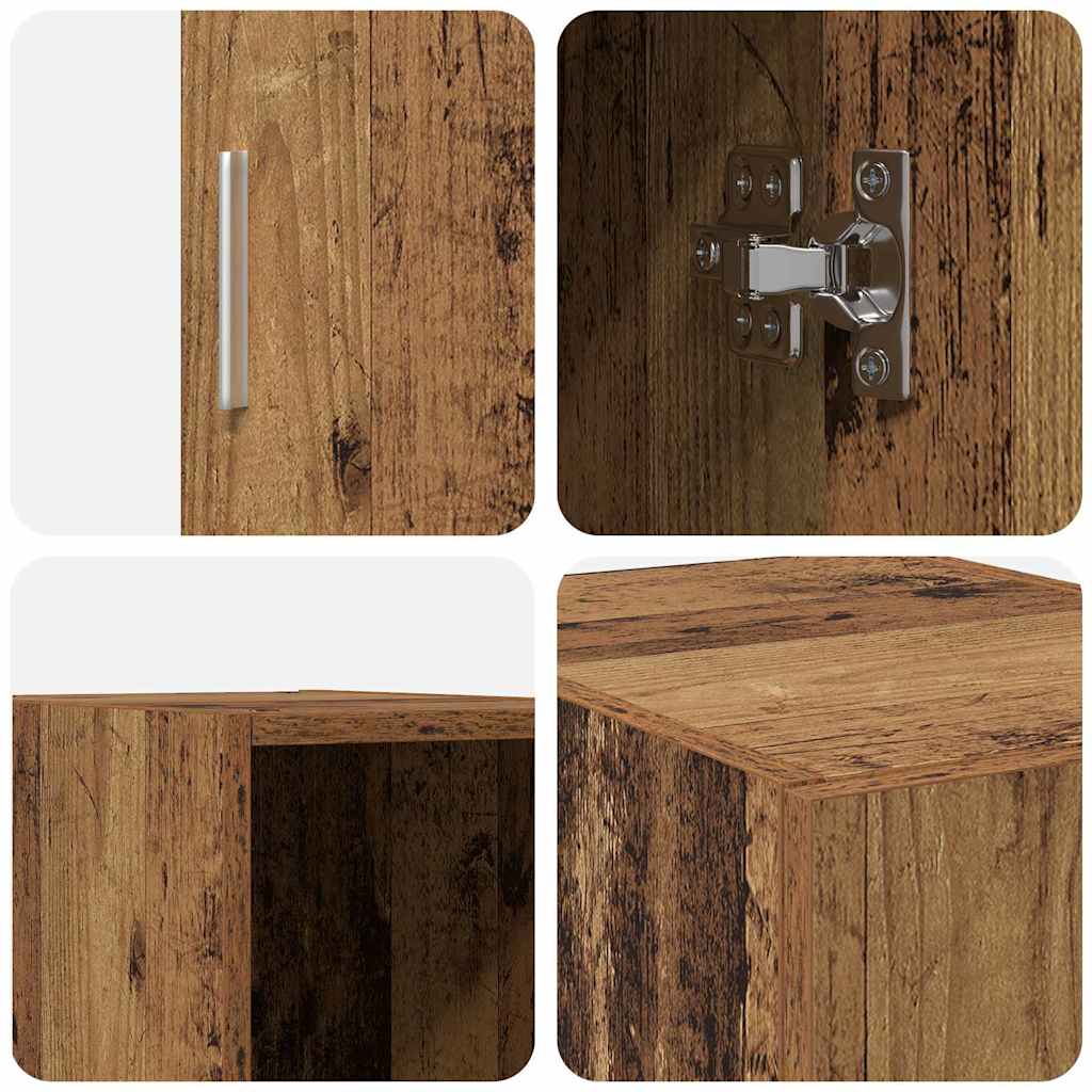 vidaXL Wall-Mounted Cabinet Wall-mounted Old Wood 30 x 42.5 x 39.5 cm