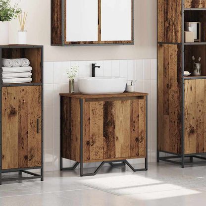 vidaXL Bathroom Sink Cabinet Old Wood 60 x 35 x 60 cm Engineered wood