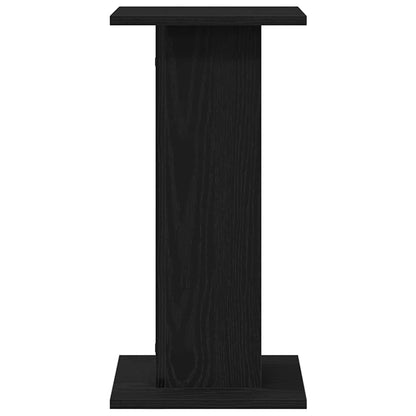 vidaXL Plant Stand 2 pcs Black Oak 30 x 30 x 60 cm Engineered wood