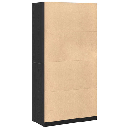 vidaXL Wardrobe Black Oak 100 x 50 x 200 cm Engineered Wood