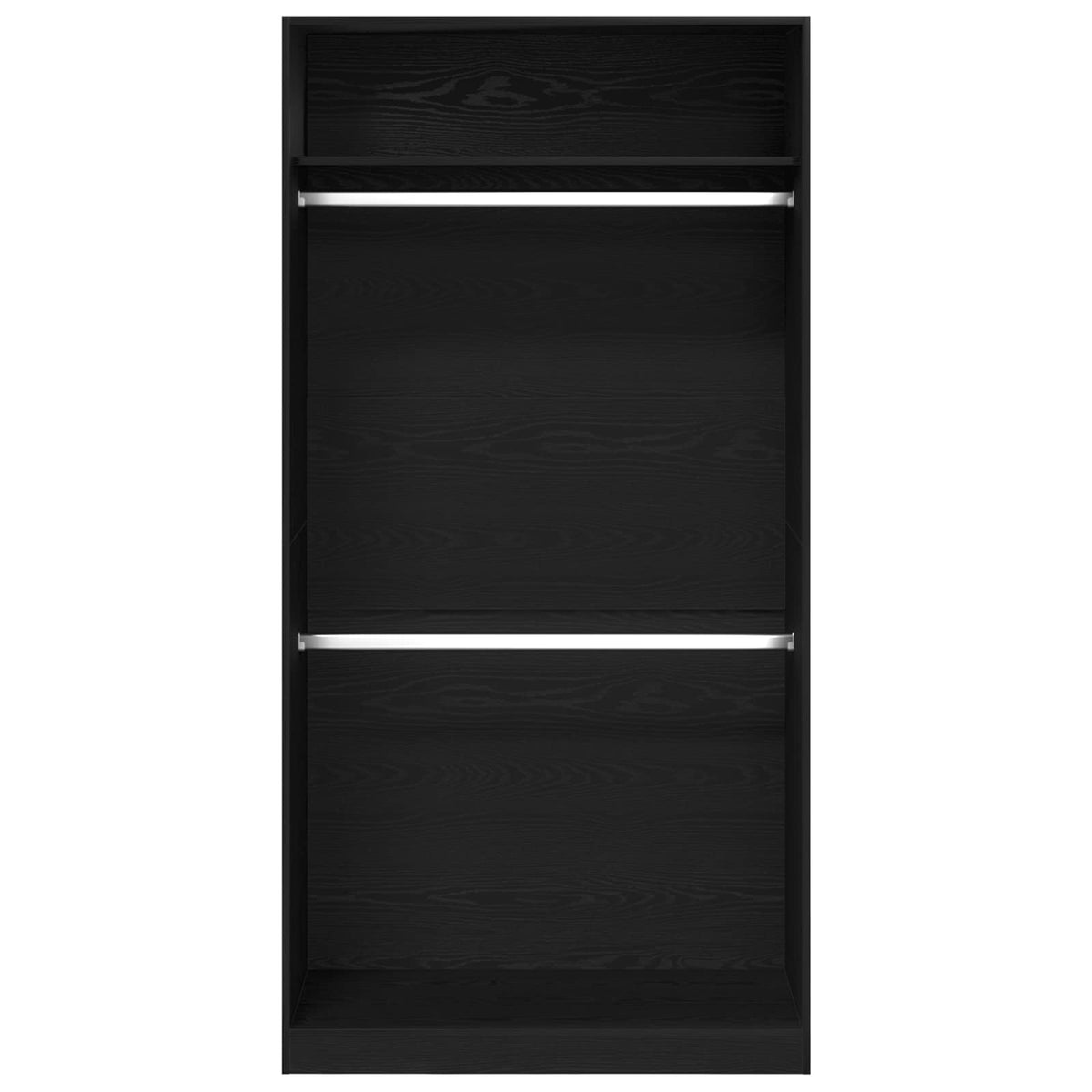 vidaXL Wardrobe Black Oak 100 x 50 x 200 cm Engineered Wood
