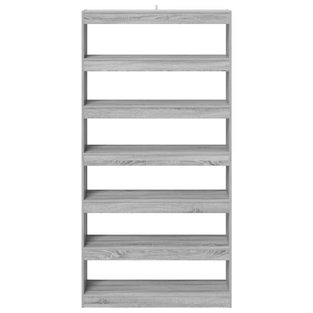 vidaXL Book Cabinet 6-Tier 100 x 30 x 198 cm Engineered Wood