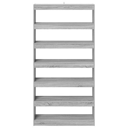vidaXL Book Cabinet 6-Tier 100 x 30 x 198 cm Engineered Wood