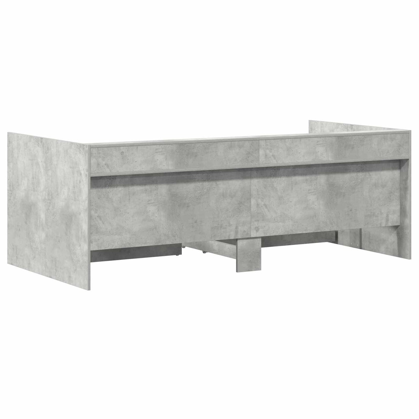 vidaXL Day Bed with Drawer Grey 90 x 200 cm Engineered Wood