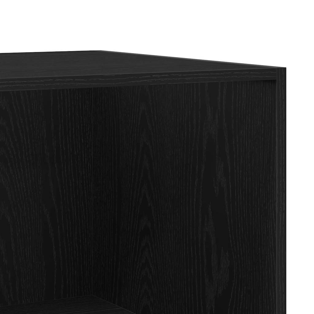 vidaXL Wardrobe Black Oak 50 x 50 x 200 cm Engineered Wood