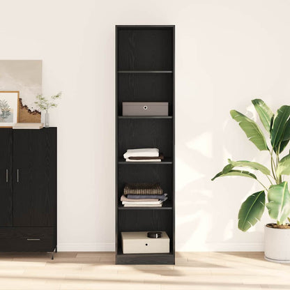 vidaXL Wardrobe Black Oak 50 x 50 x 200 cm Engineered Wood