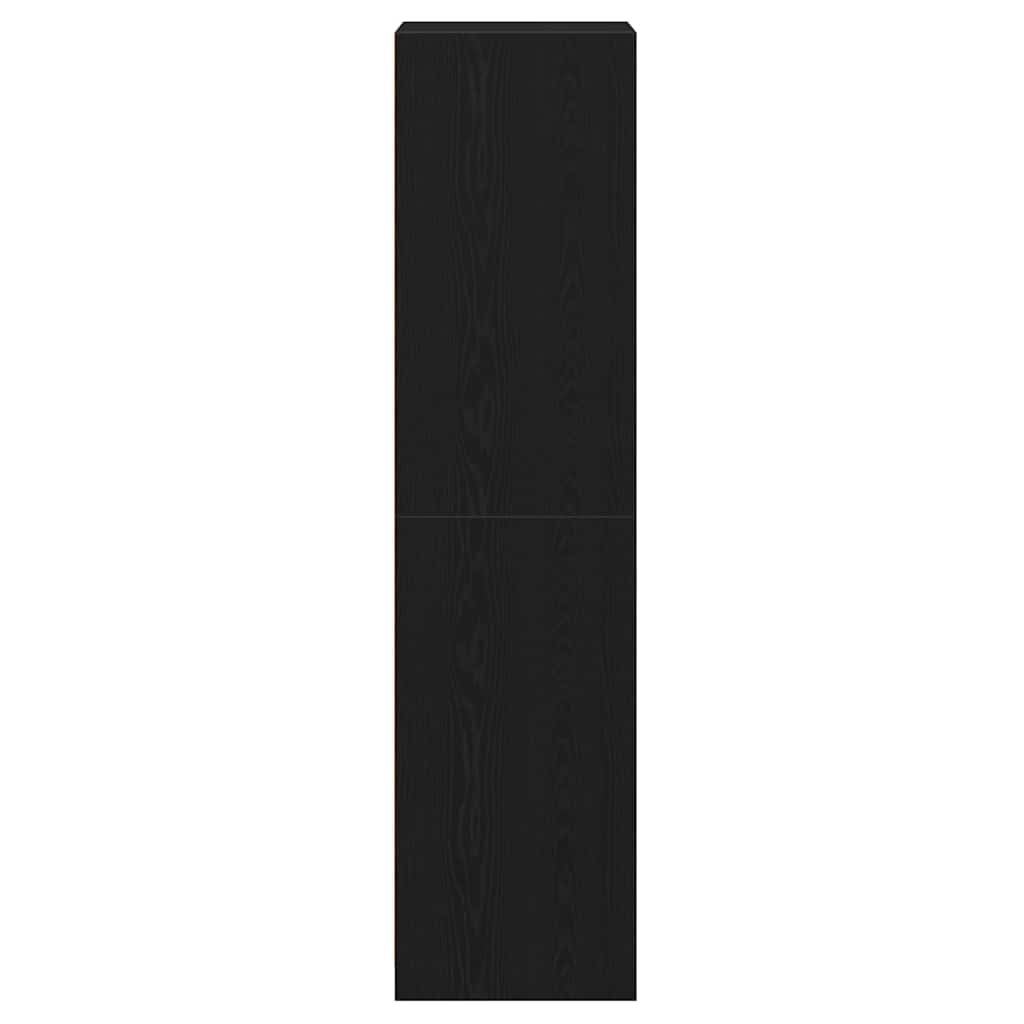 vidaXL Wardrobe Black Oak 50 x 50 x 200 cm Engineered Wood