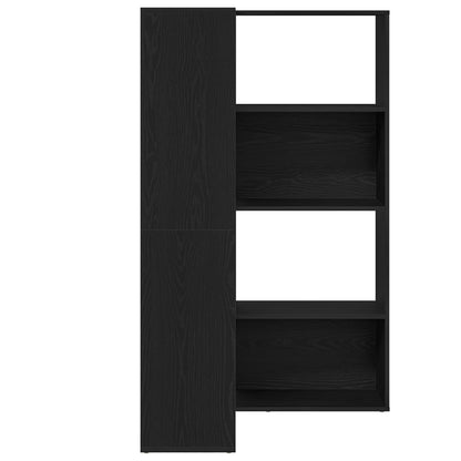 vidaXL Wardrobe 6-Tier 85 x 85 x 140 cm Engineered Wood Black Oak