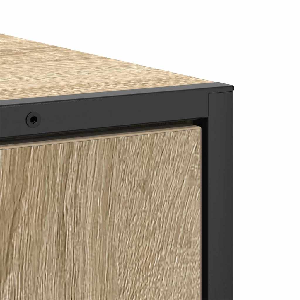 vidaXL Bathroom Furniture Set with Shelf 3 pcs Brown Engineered wood
