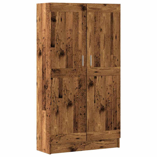 vidaXL Book Cabinet Old Wood 82,5x30,5x150 cm Engineered Wood