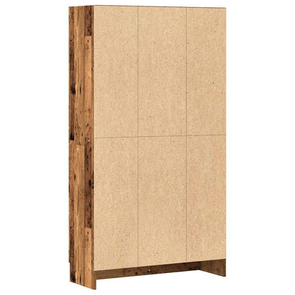 vidaXL Book Cabinet Old Wood 82,5x30,5x150 cm Engineered Wood