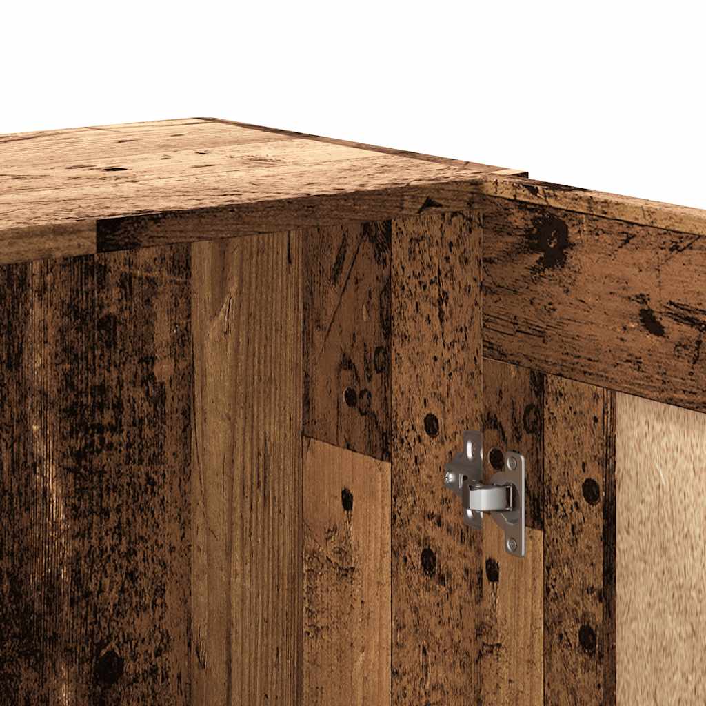 vidaXL Book Cabinet Old Wood 82,5x30,5x150 cm Engineered Wood