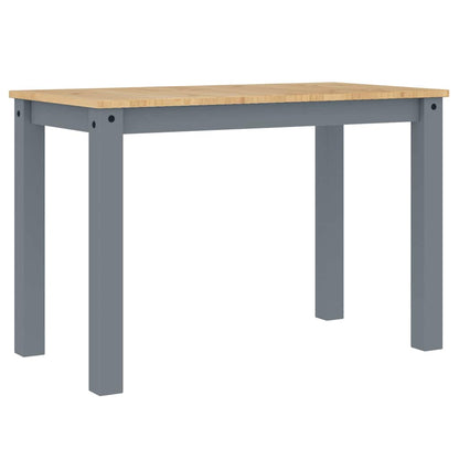 vidaXL 3 Piece Dining Set PANAMA Grey Solid Wood Pine