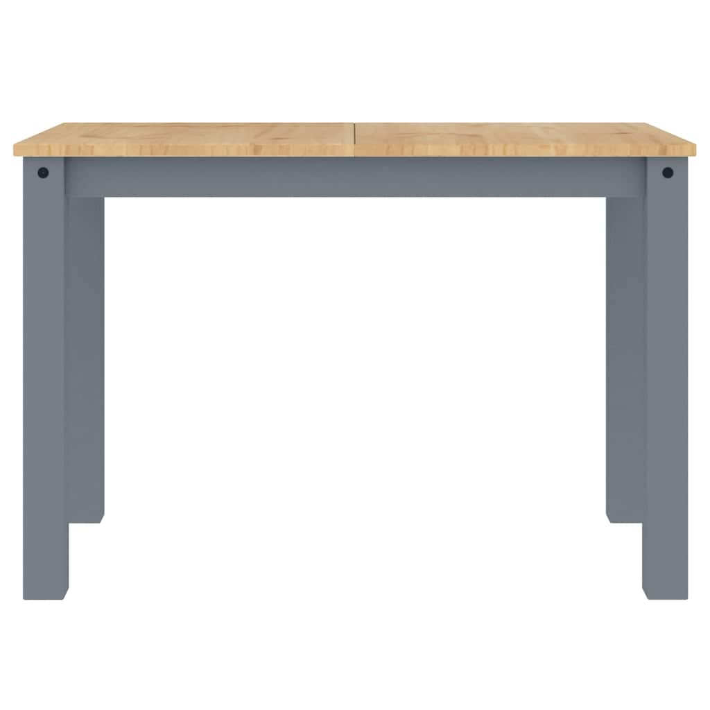 vidaXL 3 Piece Dining Set PANAMA Grey Solid Wood Pine