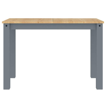vidaXL 3 Piece Dining Set PANAMA Grey Solid Wood Pine