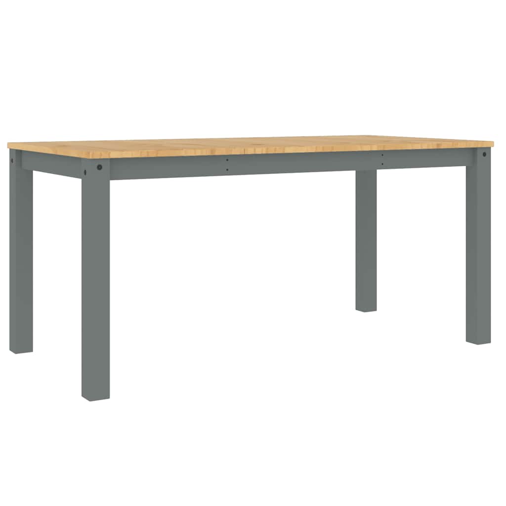 vidaXL 3 Piece Dining Set "PANAMA" Grey Solid Wood Pine