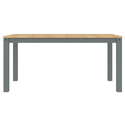 vidaXL 3 Piece Dining Set "PANAMA" Grey Solid Wood Pine