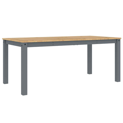 vidaXL 7 Piece Dining Set PANAMA Grey Solid Wood Pine
