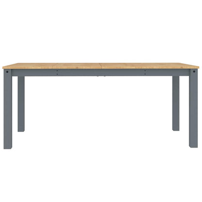 vidaXL 7 Piece Dining Set PANAMA Grey Solid Wood Pine