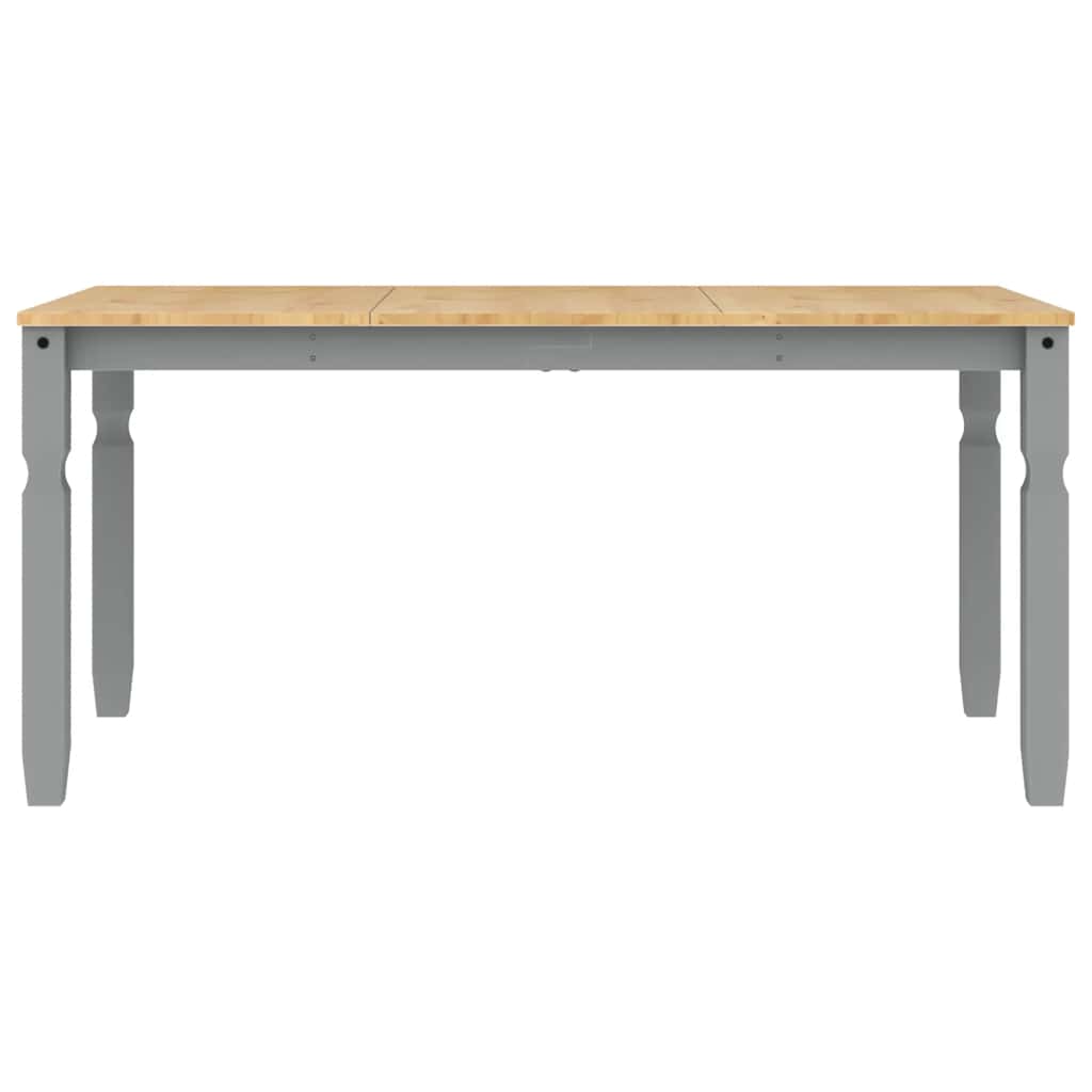 vidaXL 3 Piece Dining Set PANAMA Grey Solid Wood Pine