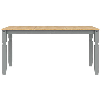 vidaXL 3 Piece Dining Set PANAMA Grey Solid Wood Pine