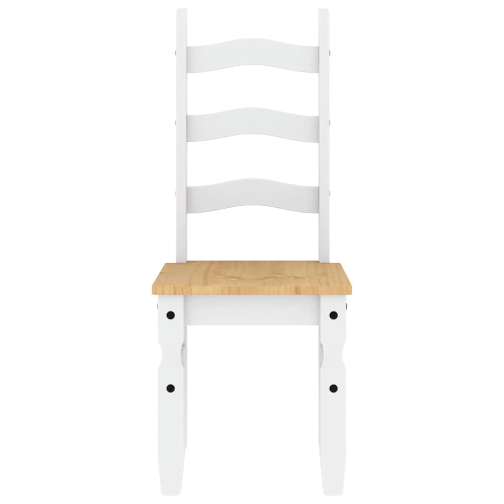 vidaXL 5 Piece Dining Set Panama White Solid Wood Pine