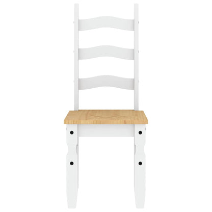 vidaXL 5 Piece Dining Set Panama White Solid Wood Pine