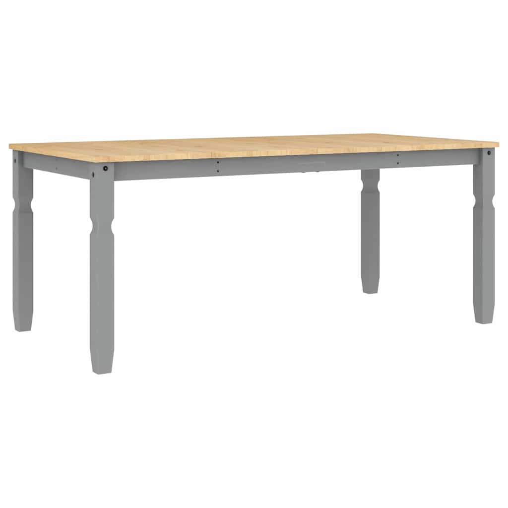 vidaXL 3 Piece Dining Set PANAMA Grey Solid Wood Pine