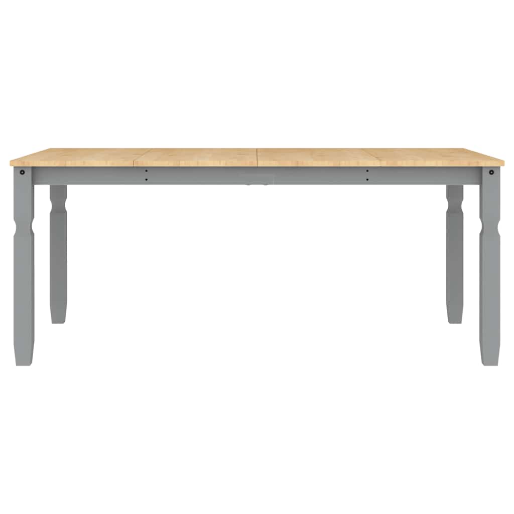 vidaXL 3 Piece Dining Set PANAMA Grey Solid Wood Pine