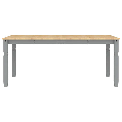 vidaXL 3 Piece Dining Set PANAMA Grey Solid Wood Pine