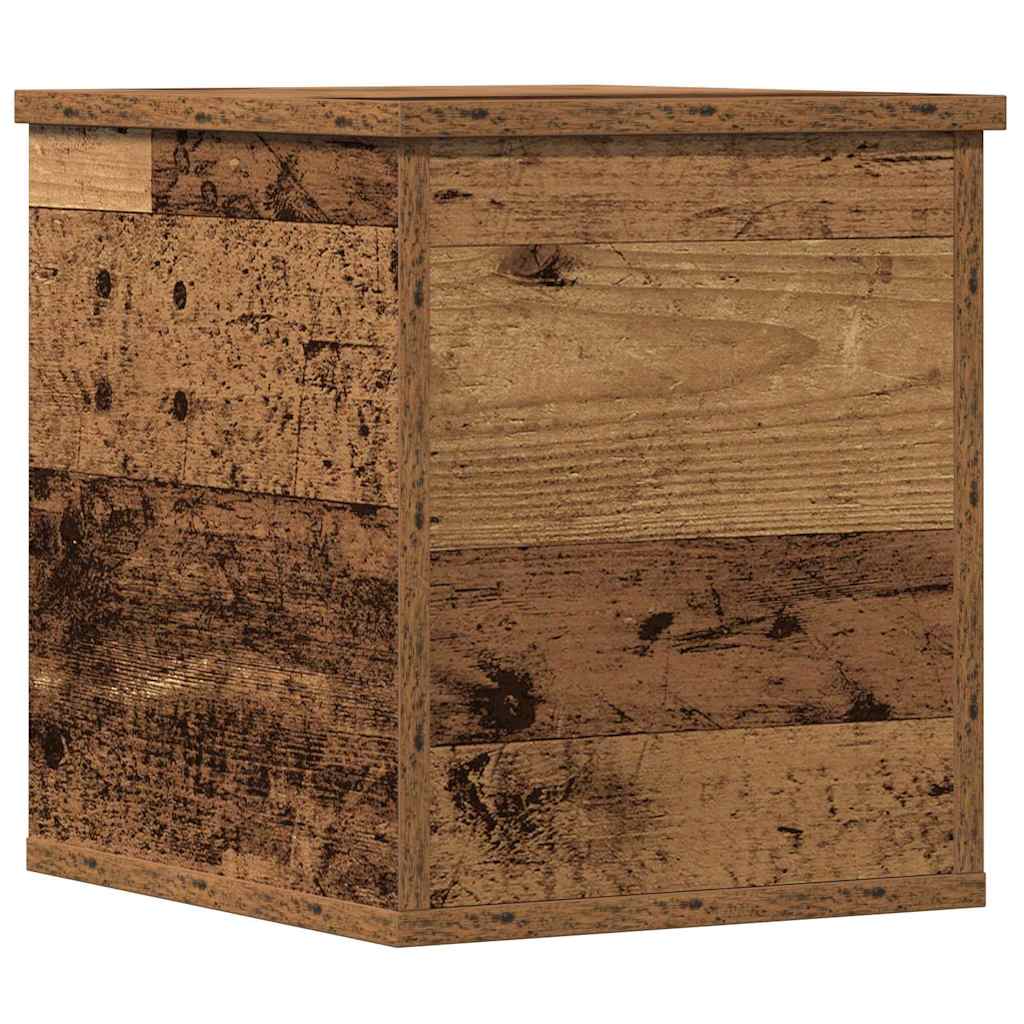 vidaXL Storage Box Old Wood 30 x 35 x 35 cm Engineered Wood