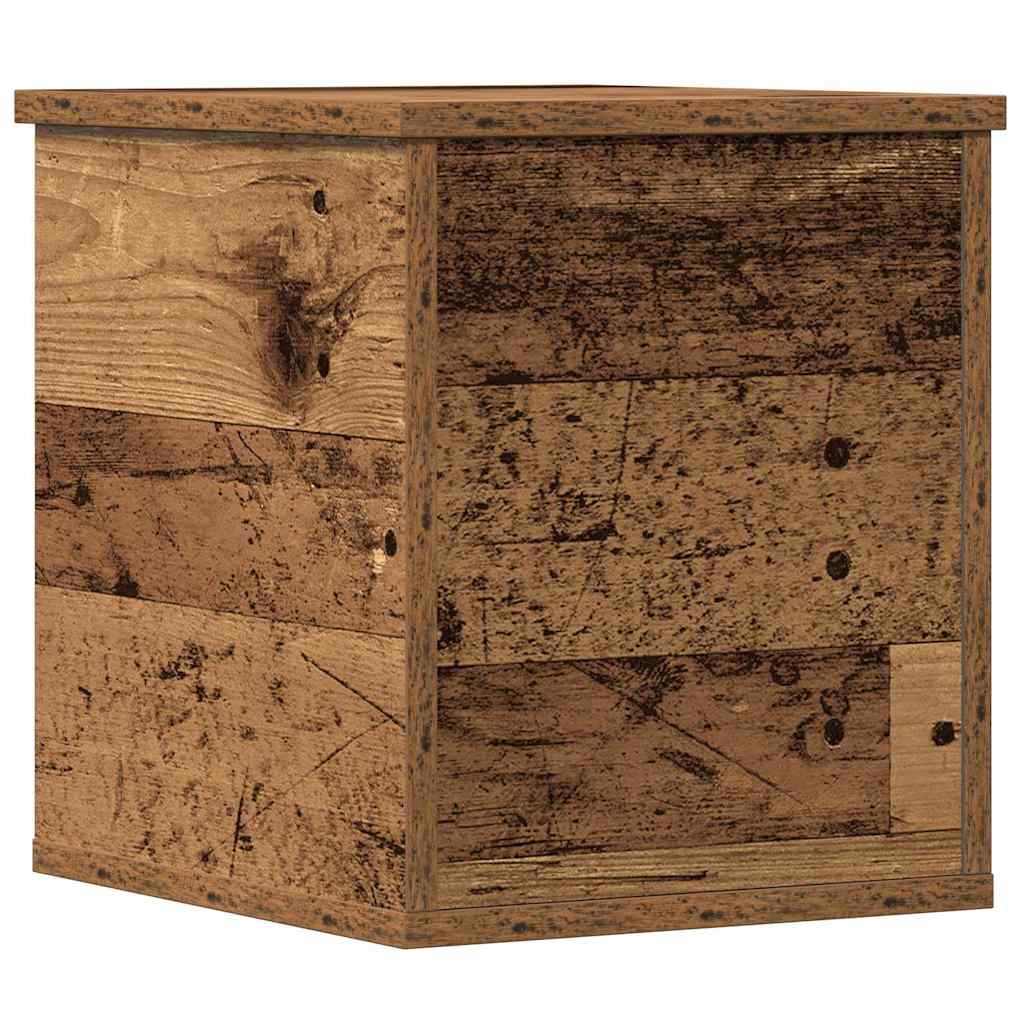 vidaXL Storage Box Old Wood 30 x 35 x 35 cm Engineered Wood
