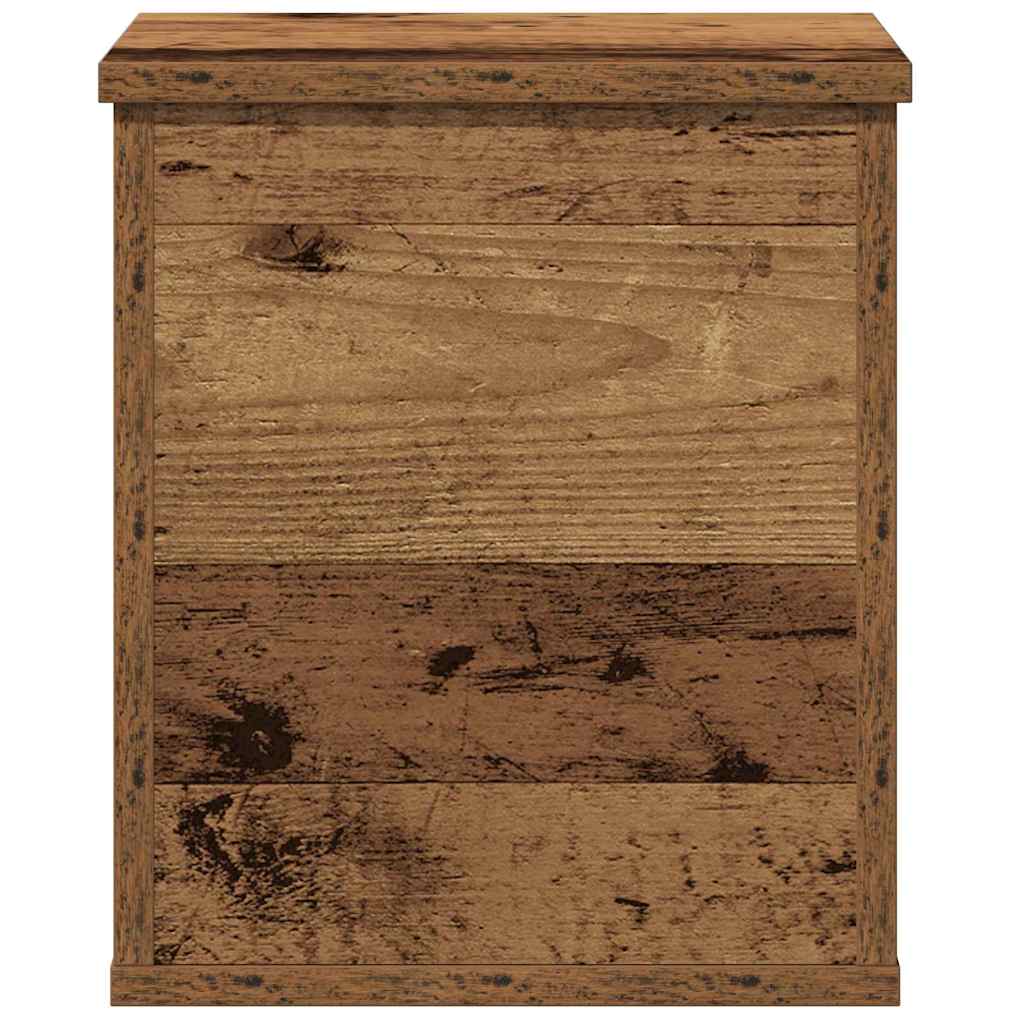 vidaXL Storage Box Old Wood 30 x 35 x 35 cm Engineered Wood