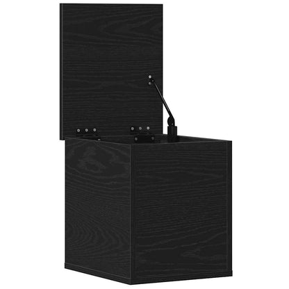 vidaXL Storage Box Black Oak 30 x 35 x 35 cm Engineered Wood