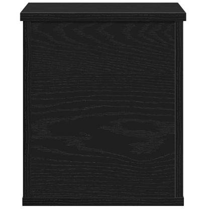 vidaXL Storage Box Black Oak 30 x 35 x 35 cm Engineered Wood