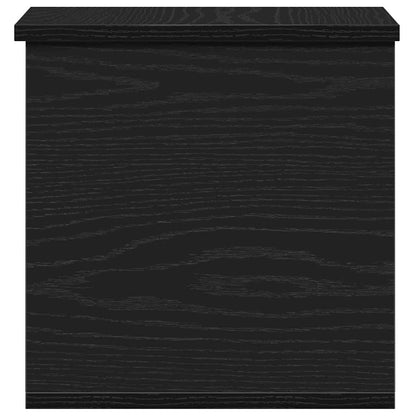 vidaXL Storage Box Black Oak 30 x 35 x 35 cm Engineered Wood