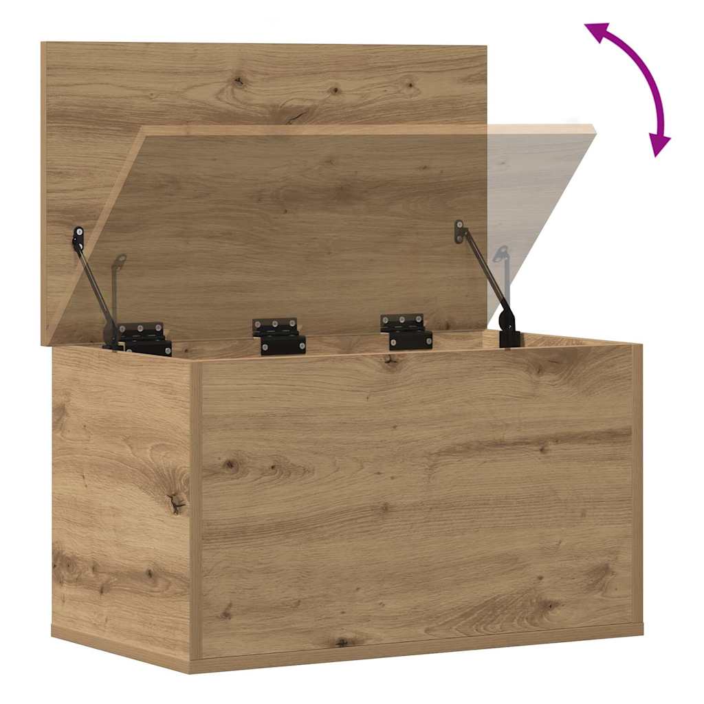 vidaXL Storage Box Artisan Oak 60 x 35 x 35 cm Engineered Wood