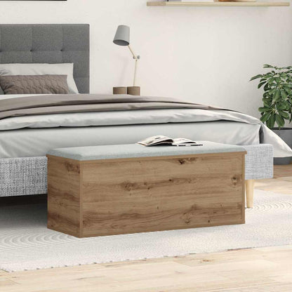 vidaXL Storage Box Artisan Oak 90 x 35 x 35 cm Engineered Wood