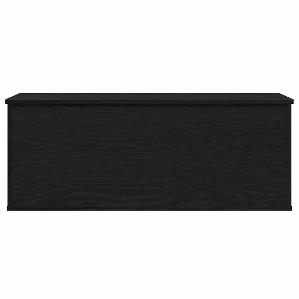 vidaXL Storage Box Black Oak 90 x 35 x 35 cm Engineered Wood